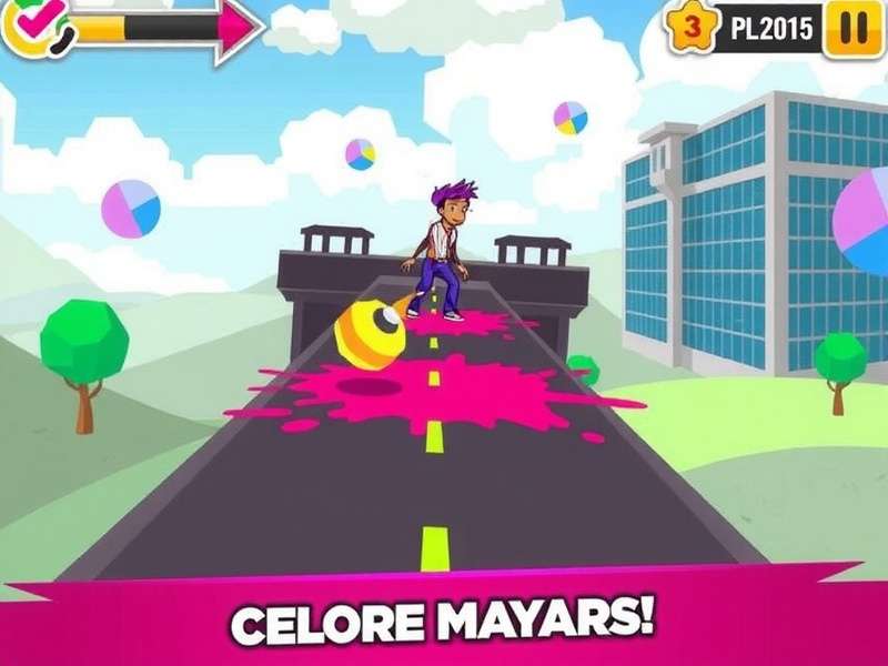 Holi Color War Vibrant Battle Scene Holi Color War Gameplay Screenshot