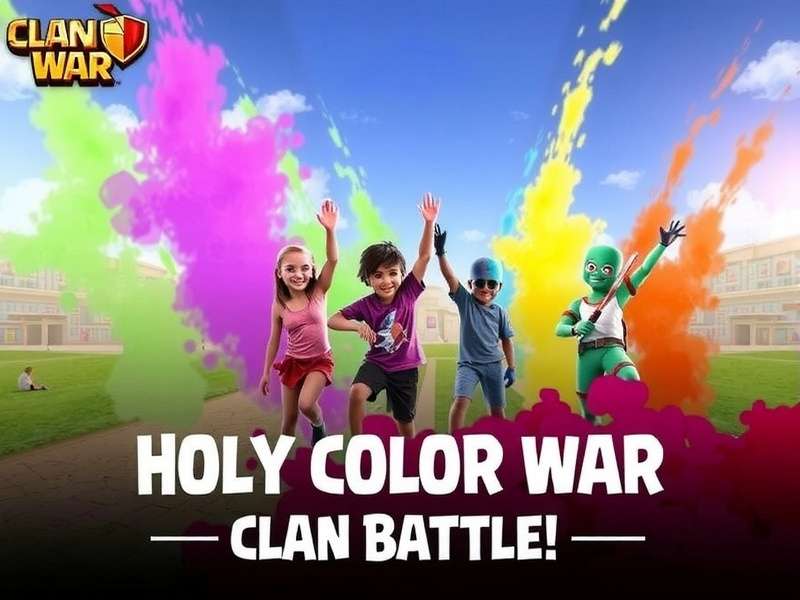 Holi Color War Clan Competition Holi Color War Clan Battle